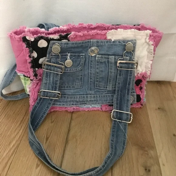 Patches with Blue Jean Small Purse - Picture 2 of 4